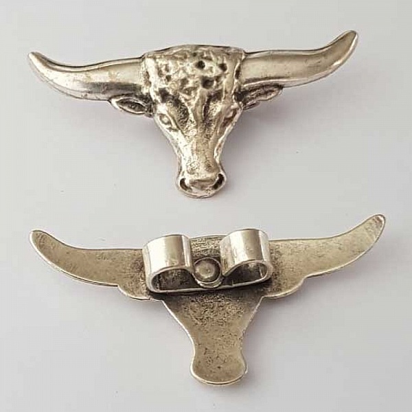 Breloque Bolo Cow-boy Western N&deg;02 Argent Zamak