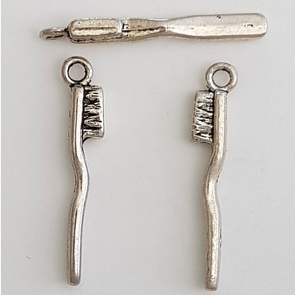 Breloque Brosse &agrave; Dent N&deg;01 Argent