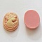 Breloque Cam&eacute;e femme N&deg;05 Rose 02 ovale en r&eacute;sine