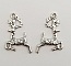 Breloque Cerf N&deg;01 x 2 Pi&egrave;ces