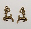 Breloque Cerf N&deg;02 x 2 Pi&egrave;ces