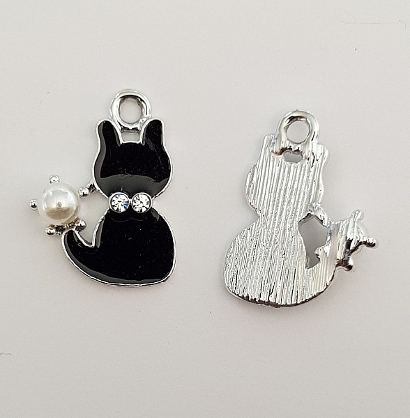 Breloque Chat N&deg;13 X 5 Pi&egrave;ces