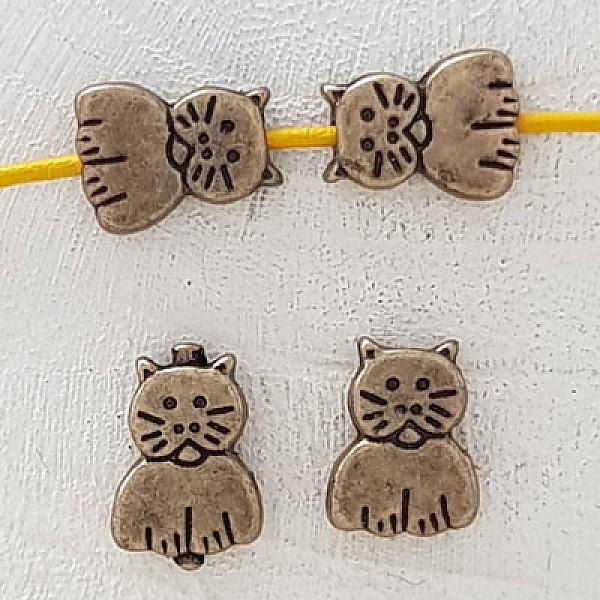 Breloque Chat N&deg;25 x 5 pi&egrave;ces