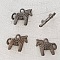 Breloque Cheval N&deg;05 x 4 pi&egrave;ces