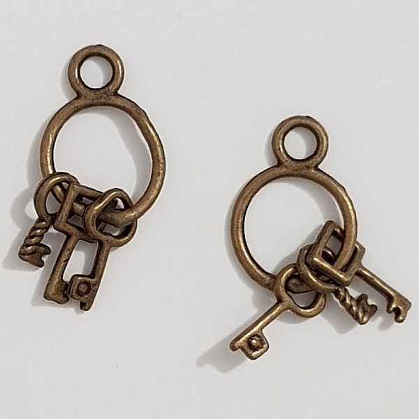 Breloque Clef N&deg;01 Bronze