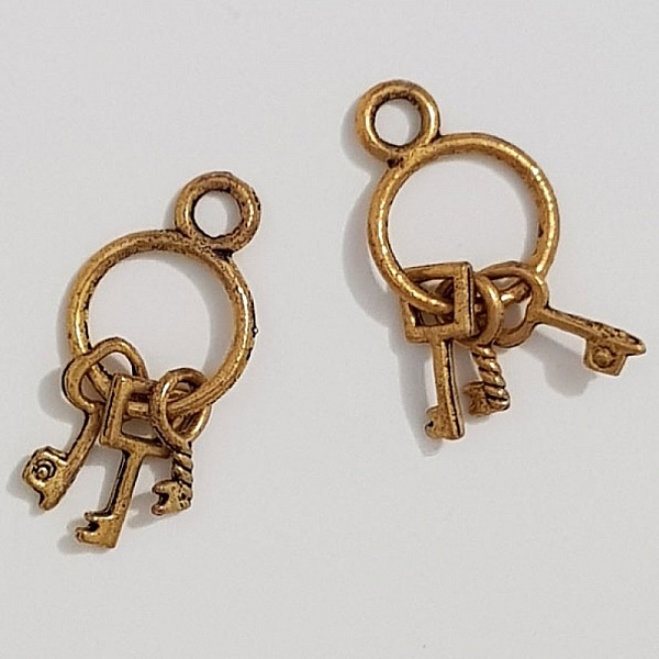 Breloque Clef N&deg;01 Vieil Or