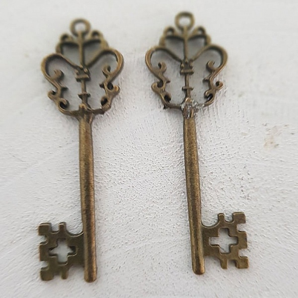 Breloque Clef N&deg;06 Bronze