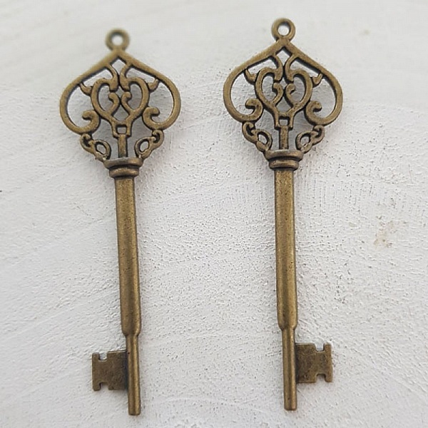 Breloque Clef N&deg;07 Bronze