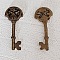 Breloque Clef N&deg;16 Bronze
