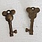 Breloque Clef N&deg;25 Bronze