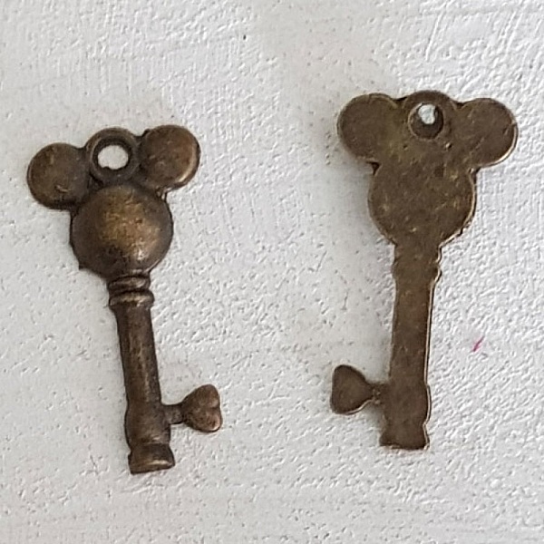 Breloque Clef N&deg;25 Bronze