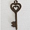 Breloque Clef N&deg;28 Bronze