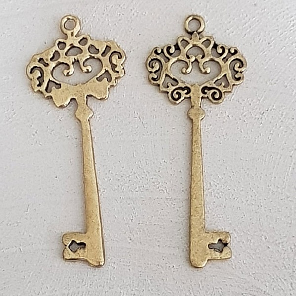 Breloque Clef N&deg;29 Dor&eacute; Vieilli