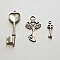 Breloque Clef N&deg;62 Lot de 3 Pi&egrave;ces