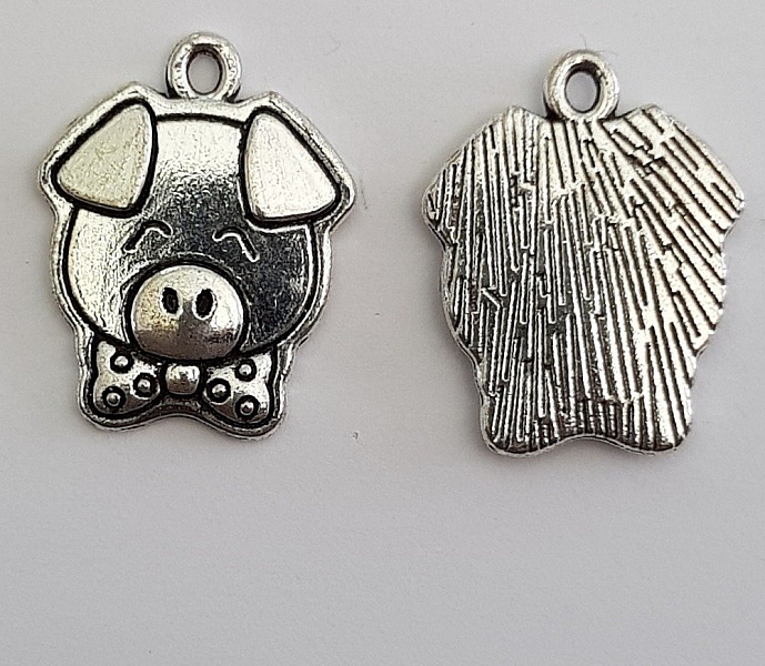 Breloque Cochon N&deg;01 X 1 Pi&egrave;ce