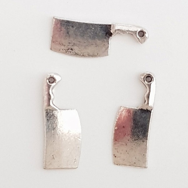 Breloque Couteau cuisine N&deg;01 Argent