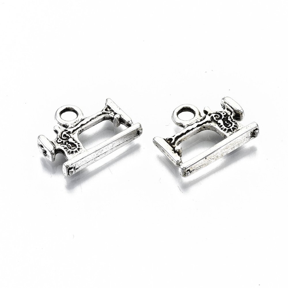 Breloque Couture Machine &agrave; Coudre N&deg;01 Argent
