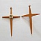 Breloque Croix N&deg;07 Marron