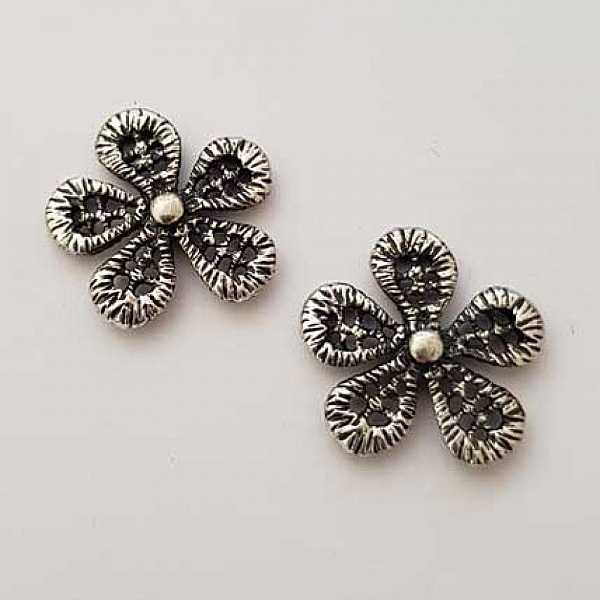 Breloque Divers N&deg;010 Argent Fleur