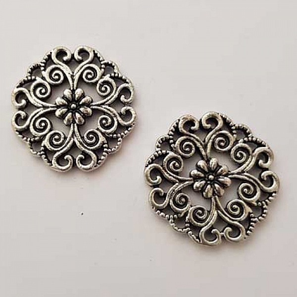 Breloque Divers N&deg;017 Argent Fleur