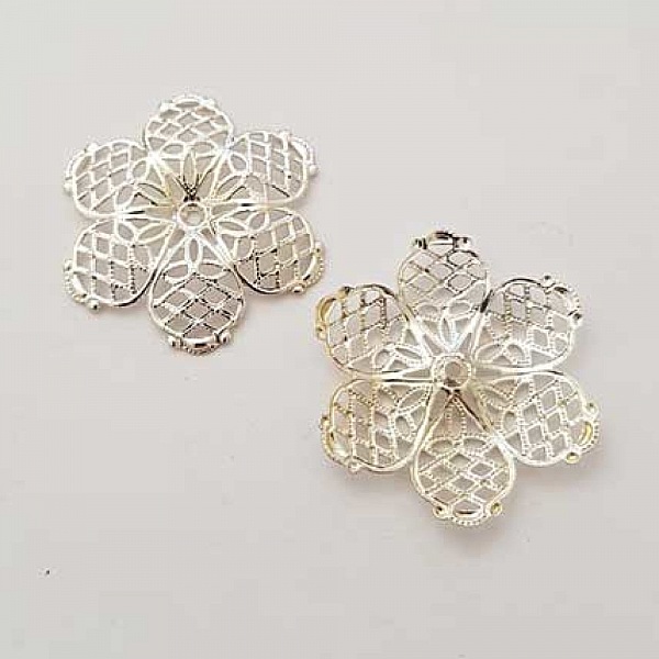 Breloque Divers N&deg;019 Argent Fleur