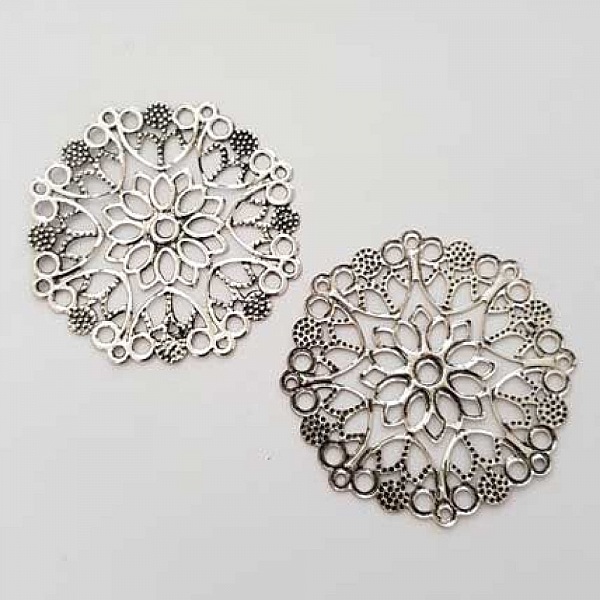 Breloque Divers N&deg;023 Argent Rond