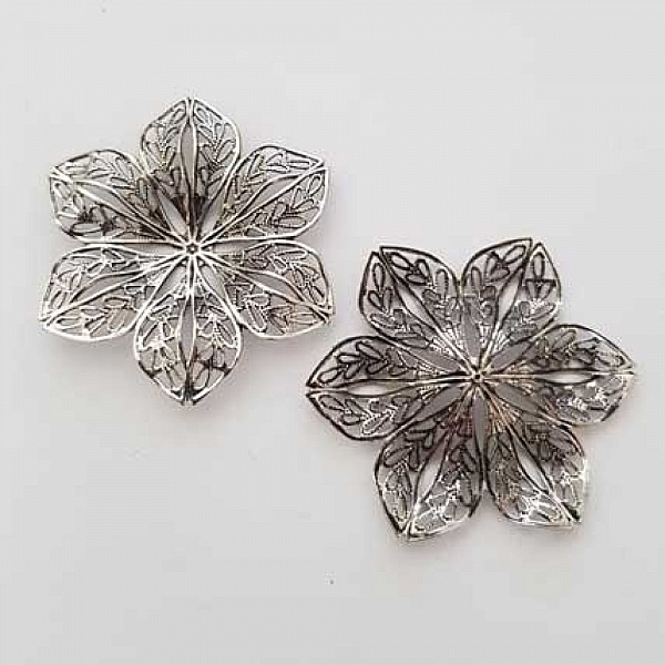 Breloque Divers N&deg;025 Argent Fleur