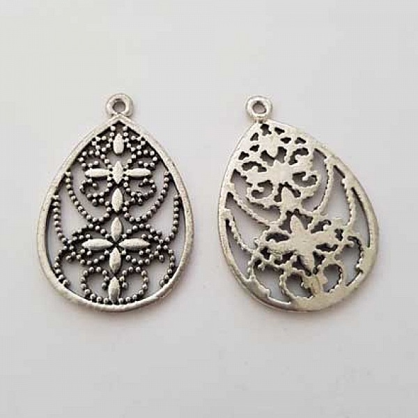 Breloque Divers N&deg;021 Argent Ovale