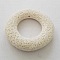 Breloque Divers N&deg;086-07 Pendentif Rond Pierre De Lave Blanc