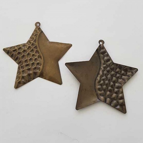 Breloque Divers N&deg;083-02 Pendentif Etoile Bronze