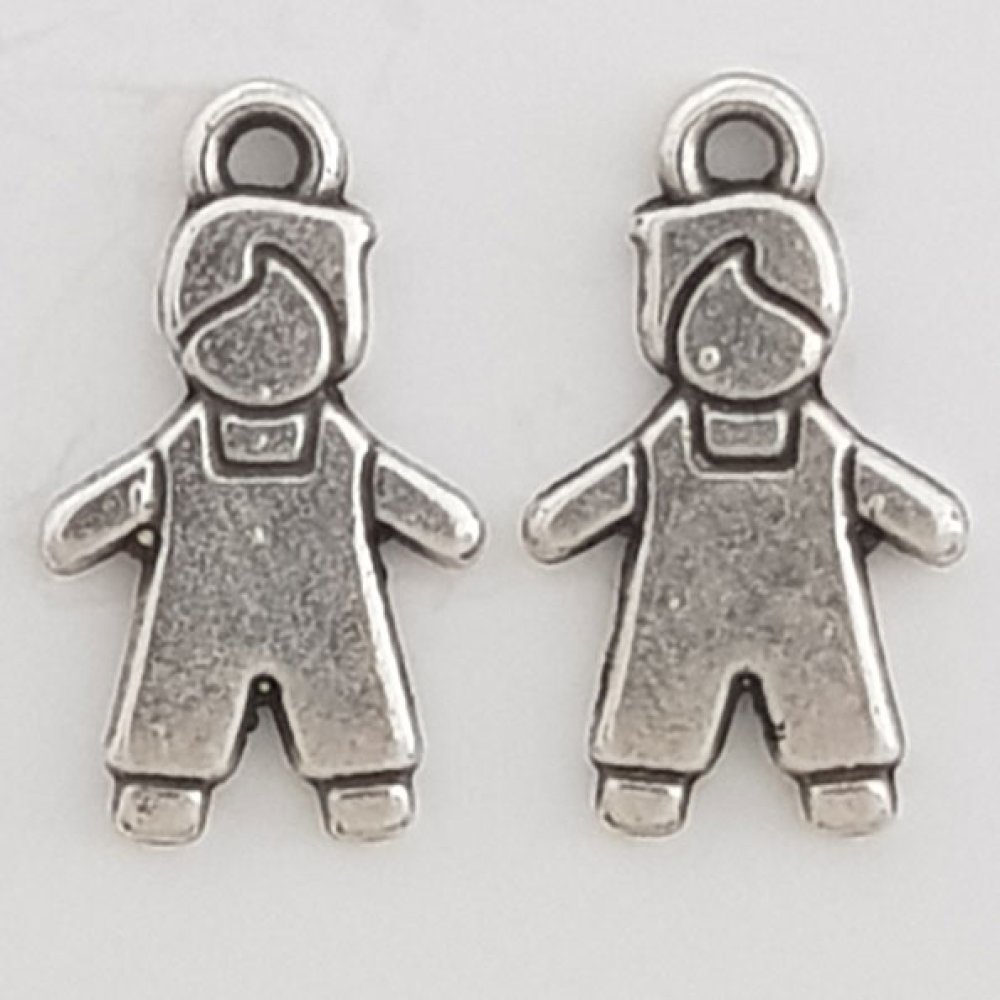 Breloque Enfant N&deg;29-01 Zamak (Plaqu&eacute; Argent)