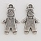 Breloque Enfant N&deg;29-01 Zamak (Plaqu&eacute; Argent)