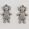 Breloque Enfant N&deg;29-02 Zamak (Plaqu&eacute; Argent)