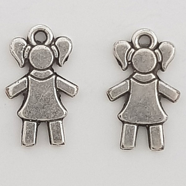 Breloque Enfant N&deg;29-02 Zamak (Plaqu&eacute; Argent)