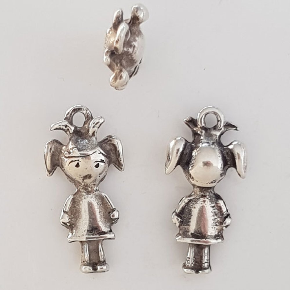 Breloque Enfant N&deg;32 Zamak (Plaqu&eacute; Argent)