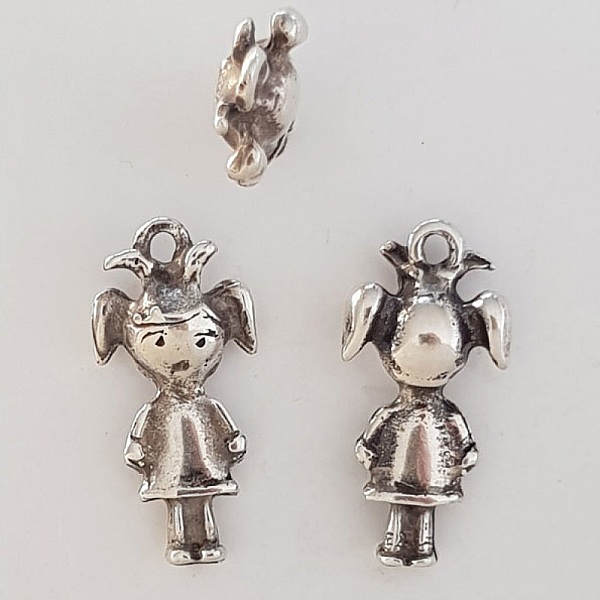 Breloque Enfant N&deg;32 Zamak (Plaqu&eacute; Argent)