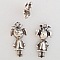 Breloque Enfant N&deg;32 Zamak (Plaqu&eacute; Argent)