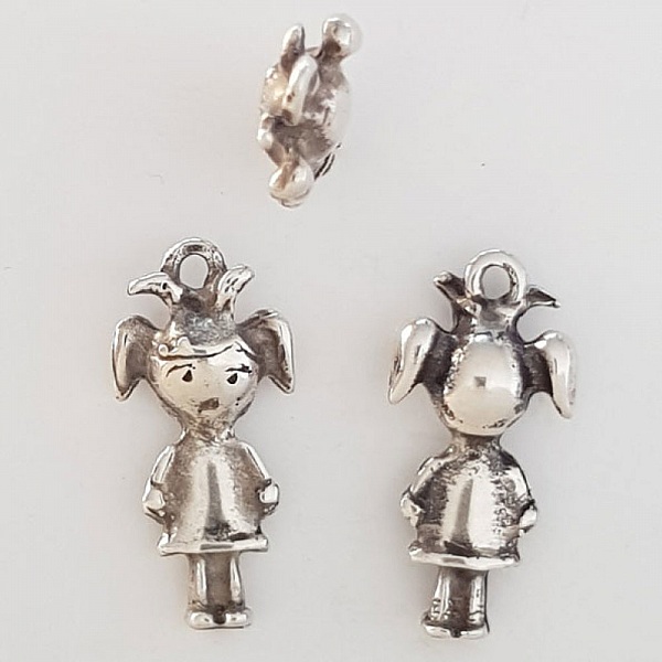 Breloque Enfant N&deg;32 Zamak (Plaqu&eacute; Argent)