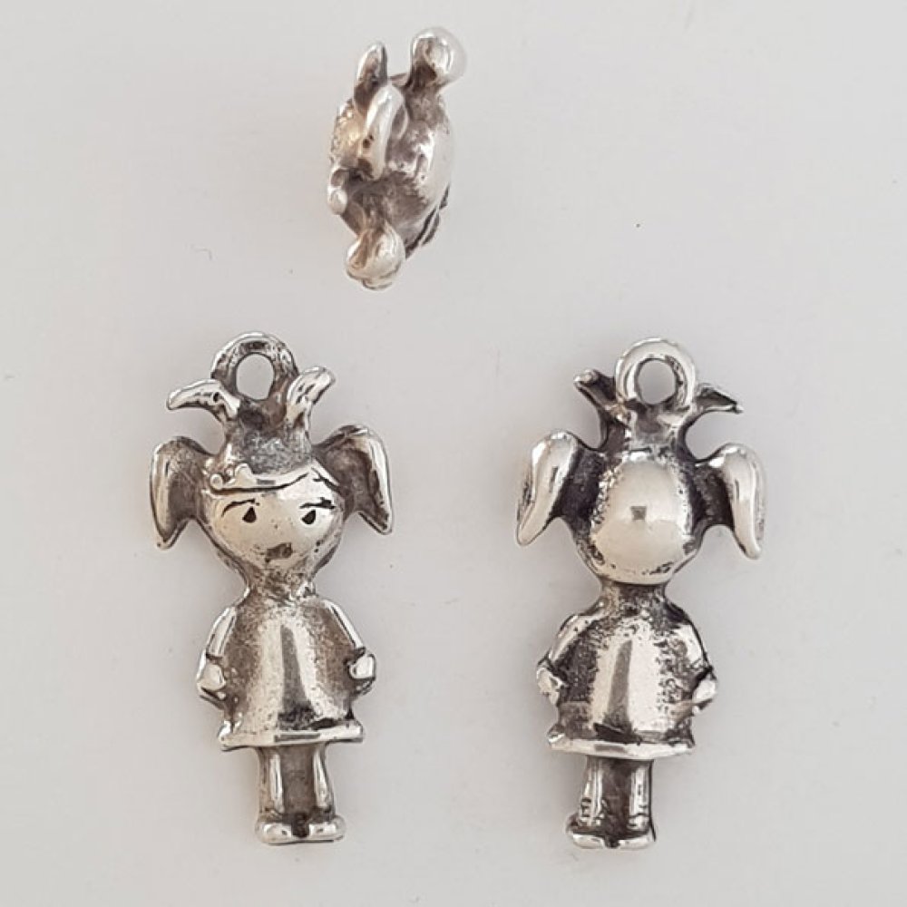 Breloque Enfant N&deg;32 Zamak (Plaqu&eacute; Argent)