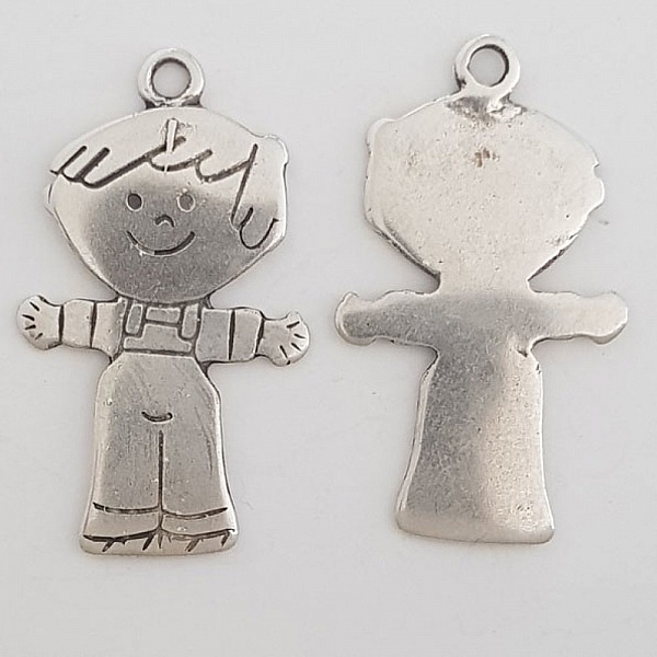 Breloque Enfant N&deg;34 Zamak (Plaqu&eacute; Argent)