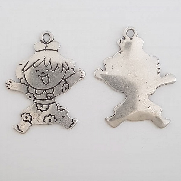 Breloque Enfant N&deg;35 Zamak (Plaqu&eacute; Argent)