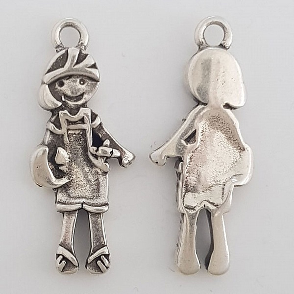 Breloque Enfant N&deg;40 Zamak (Plaqu&eacute; Argent)