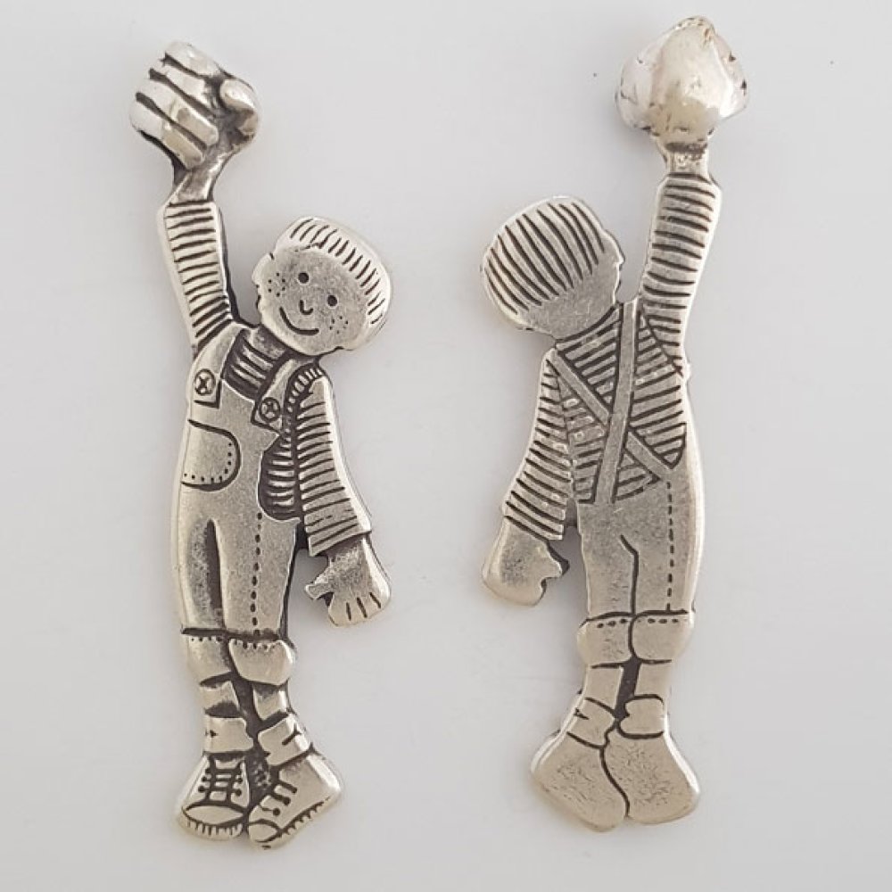 Breloque Enfant N&deg;41-01 Zamak (Plaqu&eacute; Argent)