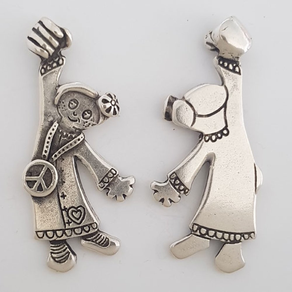 Breloque Enfant N&deg;41-02 Zamak (Plaqu&eacute; Argent)