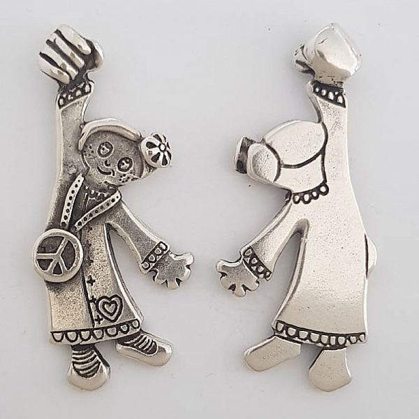 Breloque Enfant N&deg;41-02 Zamak (Plaqu&eacute; Argent)