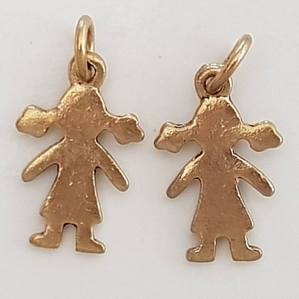 Breloque Enfant N&deg;48 Fille Bronze