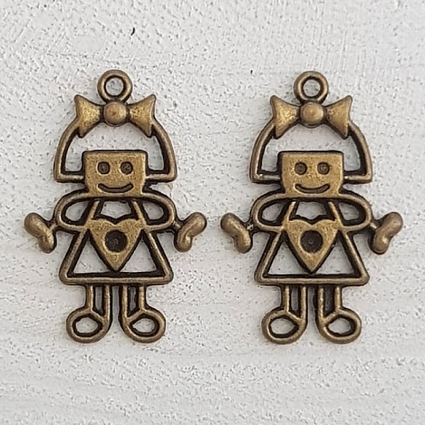 Breloque Enfant N&deg;53 Fille Bronze