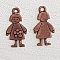 Breloque Enfant N&deg;55 Fille Bronze