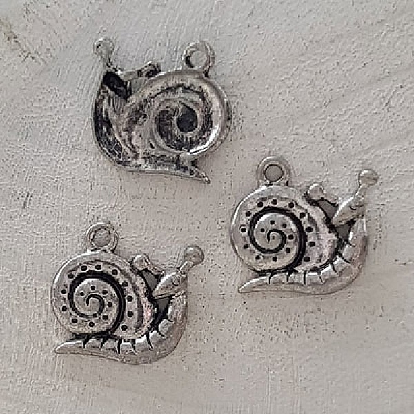 Breloque Escargot N&deg;02 Argent