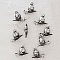 Breloque Escargot N&deg;03 Argent